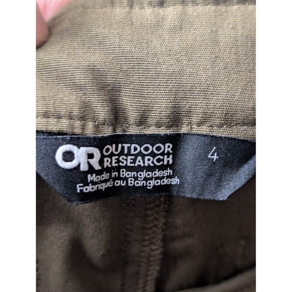 Outdoor Research Women Shastin Pants Green Hiking 4 S Quick Dry Belted Cordura - Picture 8 of 11